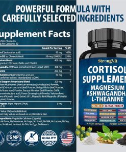 Strong Vit Cortisol Supplement - 60 vegan capsules
