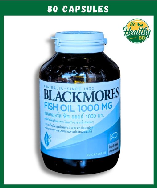 Blackmores Omega-3 Fish Oil (1,000 mg) - 80 capsules