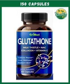 GriMed Glutathione Milk Thistle + Nac Collagen + Viamin C - 150 capsules