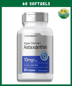 Horbaach Astaxanthin Algae-Derived (10 mg) - 60 softgels