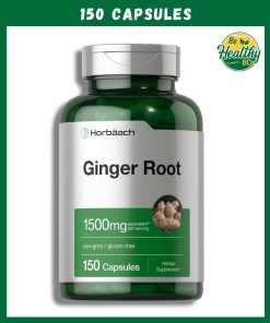 Horbaach Ginger Root (1,500 mg) - 150 capsules