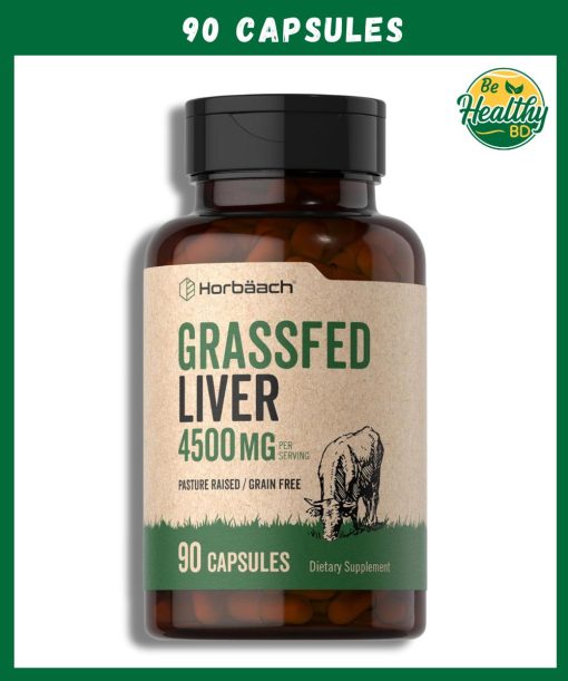 Horbaach Grassfed Liver (4,500 mg) - 90 capsules
