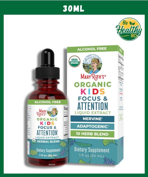 Mary Ruth's Kids Focus & Attention Liquid Extract Organic - 30ml