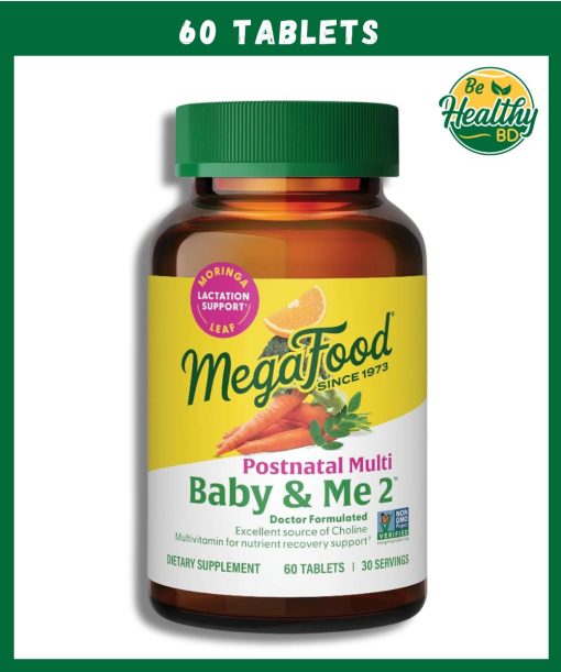 MegaFood Baby & Me 2 Postnatal Multivitamin - 60 tablets