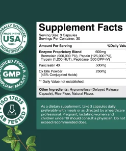 Nature's Craft Ox Bile Complex - 90 capsules