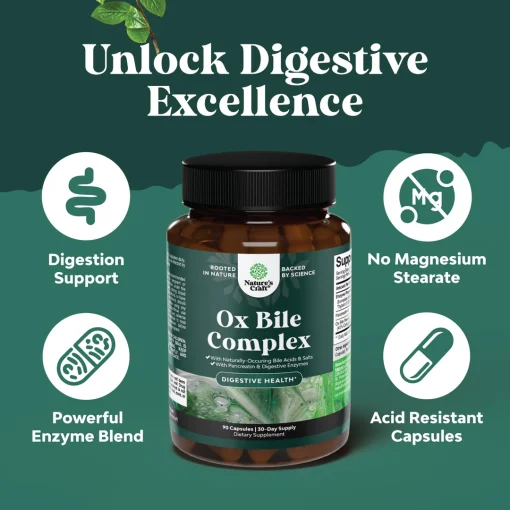 Nature's Craft Ox Bile Complex - 90 capsules