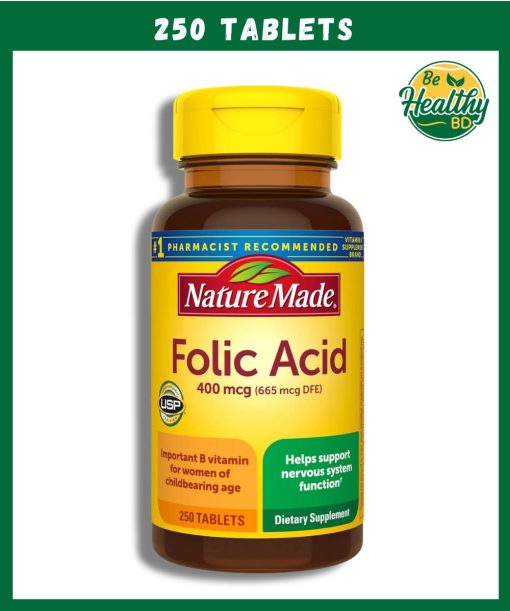 Nature Made Folic Acid (400 mcg) - 250 tablets