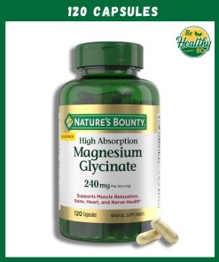 Nature's Bounty Magnesium Glycinate (240 mg) High Absorption - 120 capsules