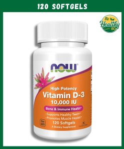 Now Vitamin D3 (10,000 IU) High Potency - 120 softgels