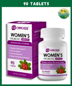Omogs Women's Probiotic Prebiotic (90 billion CFUs & 18 Strains) - 90 tablets