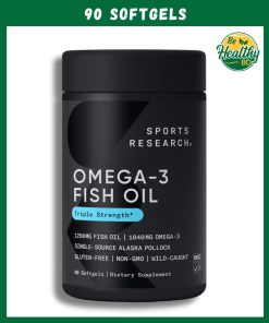 Sports Research Omega-3 Fish Oil (1250 mg) - 90 softgels