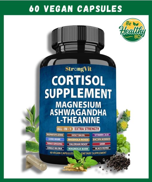 Strong Vit Cortisol Supplement - 60 vegan capsules