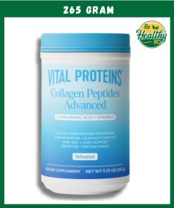 Vital Proteins Collagen Peptides Advanced + Hyaluronic Acid + Vitamin C Unflavoured - 265 gram