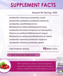 Omogs Women's Probiotic Prebiotic (90 billion CFUs & 18 Strains) - 90 tablets