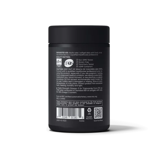Sports Research Omega-3 Fish Oil (1250 mg) - 90 softgels