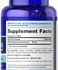 Puritan's Pride DHEA (50 mg) - 50 tablets