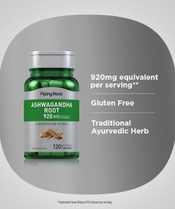 Piping Rock Ashwagandha Root (920 mg) - 120 capsuels