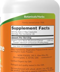 Now Lion's Mane (500 mg) - 60 veg capsules