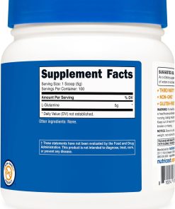Nutricost L-Glutamine Powder Unflavored - 500 gram