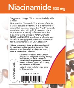 Now Niacinamide (500 mg) - 100 capsules