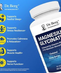 Dr.Berg Magnesium Glycinate (120 mg) - 90 veggie capsules