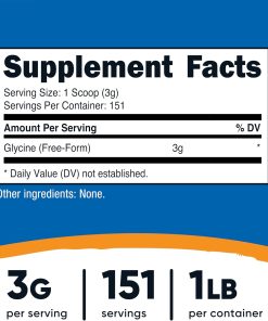 Nutricost Glycine Unflavored - 454 gram