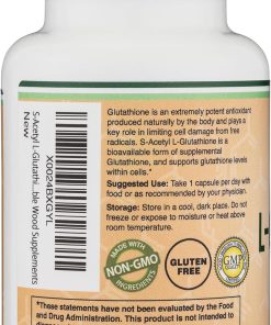 Double Wood S-Acetyl L-Glutathione (100 mg) - 60 capsules