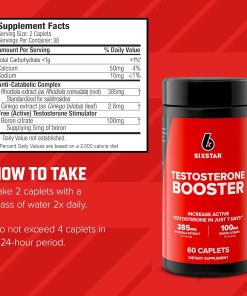 Six Star Testosterone Booster - 60 caplets