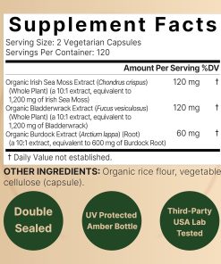 Naturebell Sea Moss (3,000 mg) - 240 vegetarian capsules