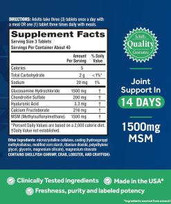 Schiff Move Free Joint Health Advanced MSM With Glucosomine - 120 tablets