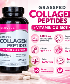 Neocell Collagen Peptides + Vitamin C & Biotin (6,000 mg) Grassfed - 360 tablets