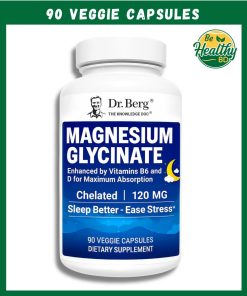 Dr.Berg Magnesium Glycinate (120 mg) - 90 veggie capsules