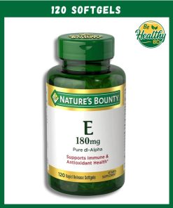 Nature's Bounty Vitamin E (180 mg) Pure dl-Alpha - 120 softgels