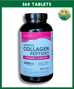 Neocell Collagen Peptides + Vitamin C & Biotin (6,000 mg) Grassfed - 360 tablets