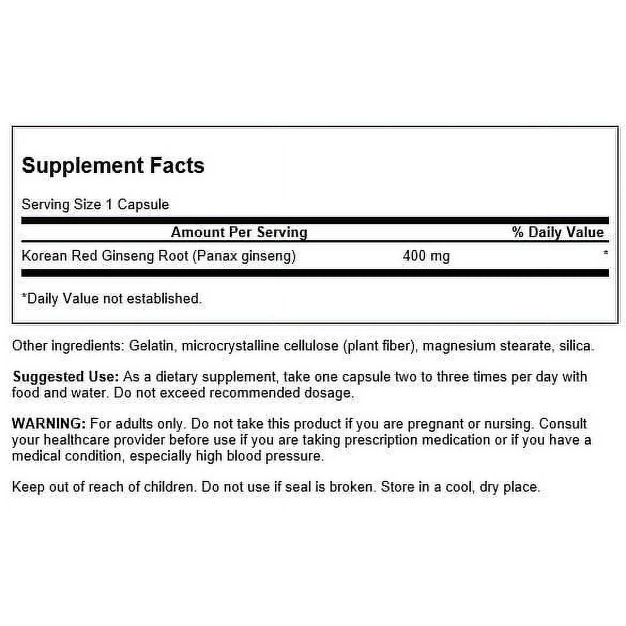 Sawnson Korean red Ginseng Root (400 mg) - 90 capsules