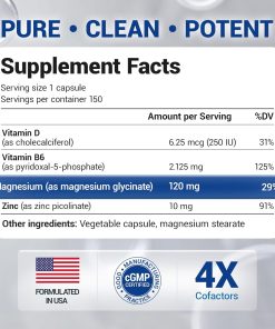 Dr.Berg Magnesium Glycinate (120 mg) - 150 capsules