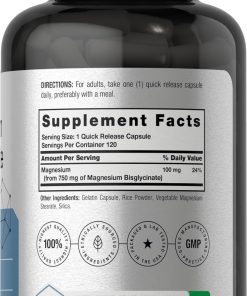 Horbaach Magnesium Bisglycinate (750 mg) - 120 capsules