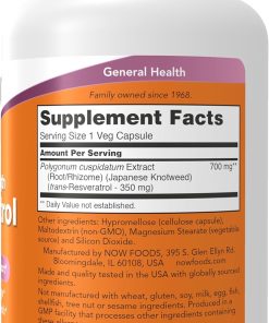 Now Resveratrol (350 mg) Extra Strength - 60 veg capsules