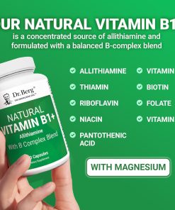 Dr.Berg Natural Vitamin B1+ with B Complex Blend - 60 capsules