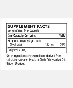 Thorne Magnesium Glycinate Chelated For High Absorption - 90 capsules