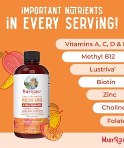 Mary Ruth's Multivitamin + Hair Growth Liquid Morning - 450 ml