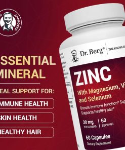 Dr.Berg Zinc With Magnesium, Vitamin D3, And Selenium (30 mg) - 60 capsules