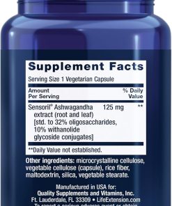 Life Extension Ashwagandha - 60 vegetarian capsules