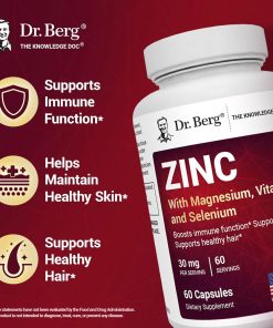 Dr.Berg Zinc With Magnesium, Vitamin D3, And Selenium (30 mg) - 60 capsules