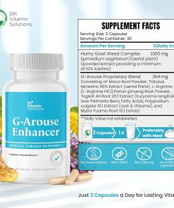 Dr+ Vitamin Solutions G-Arous Enhancer Female Libido Support - 60 capsules