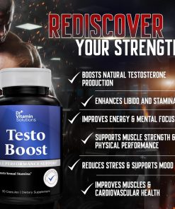 Dr+ Vitamin Solutions Testo Boost Male Performance Support - 30 capsules