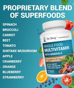 Dr.Berg Whole Food Multivitamin With Minerals - 60 capsules