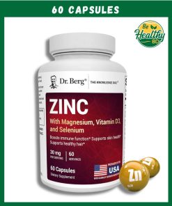 Dr.Berg Zinc With Magnesium, Vitamin D3, And Selenium (30 mg) - 60 capsules