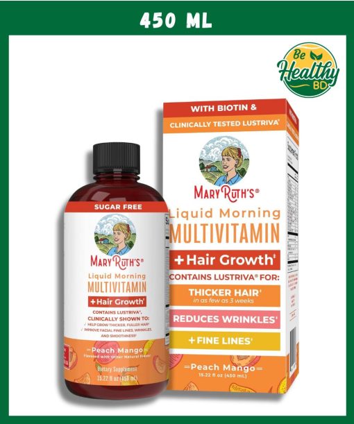 Mary Roots Liquid Mary Ruth's Multivitamin + Hair Growth Liquid Morning - 450 ml ...