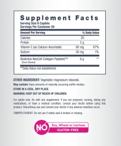 Neocell Collagen Peptides + Vitamin C (6,000 mg) Grassfed - 120 tablets